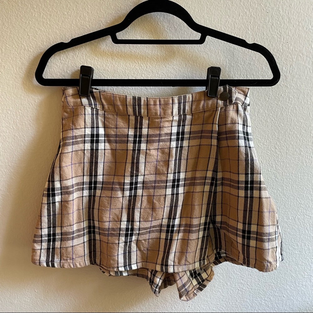 Afends Plaid Mini Skort